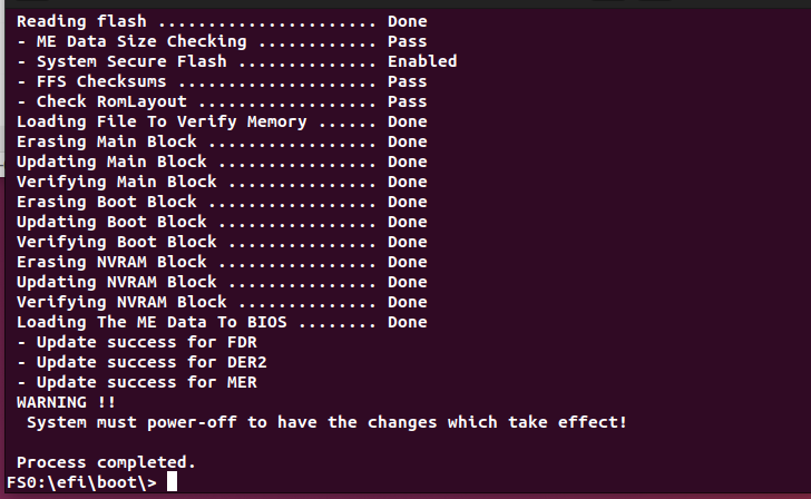 Flash erfolgreich abgeschlossen