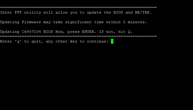 BIOS Flashing Process