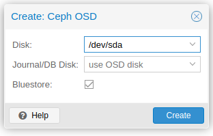 Ceph: Create OSD