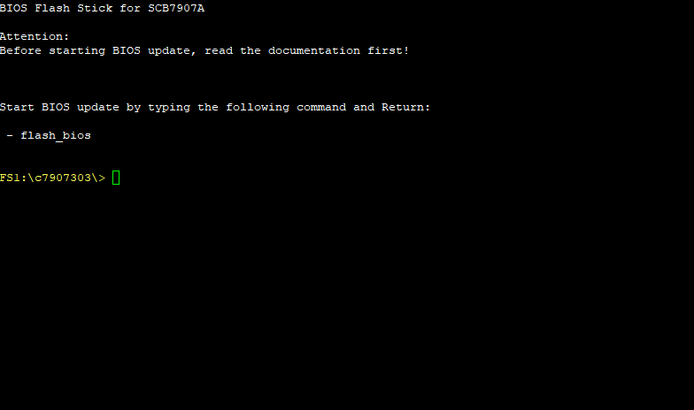 BIOS Start Screen