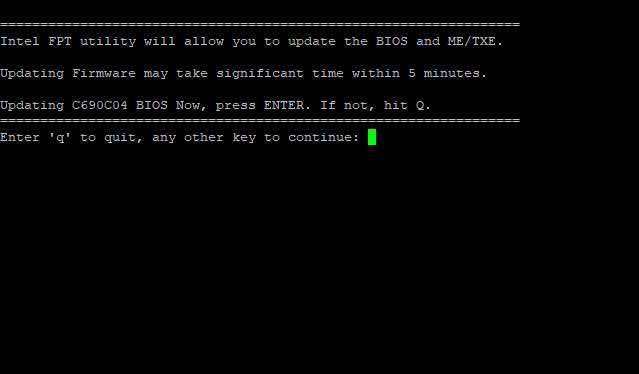 BIOS Flashing Process