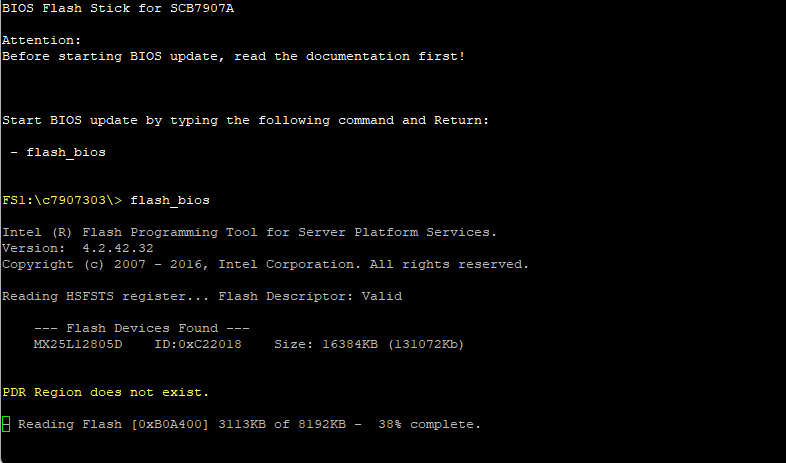 BIOS Flashing Process