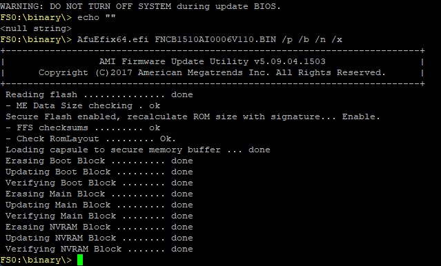 BIOS Flashing Process