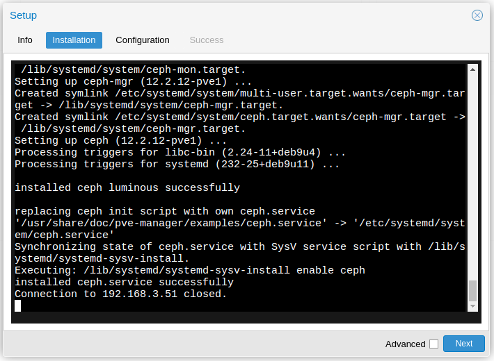 Ceph: Installation finish