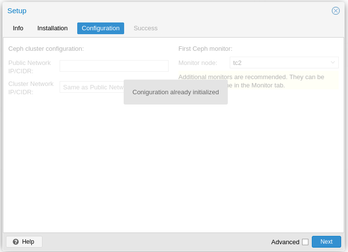 Ceph: Setup -- configuration on 2nd node