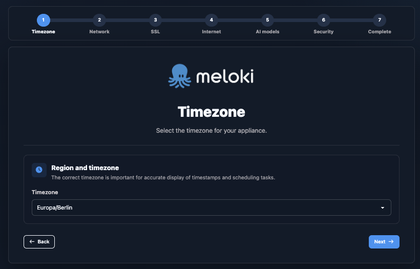 Configure Time Zone